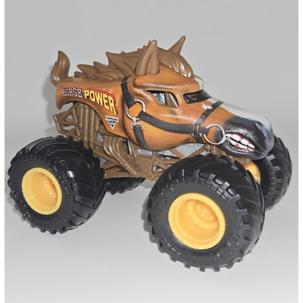 Monster Jam Horse Power Diecast Monster Truck 1:64 Spin Master Brown